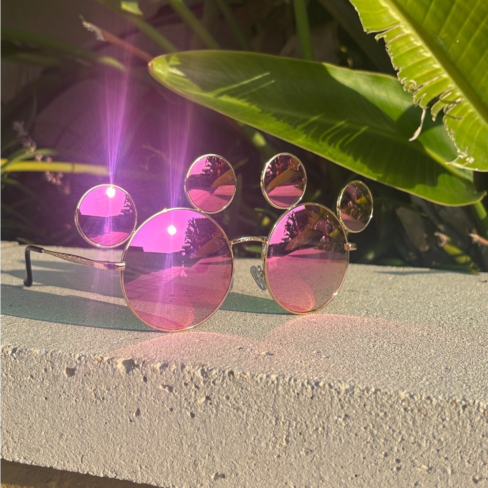 Mickey Sunglasses - Bright Pink Mirror